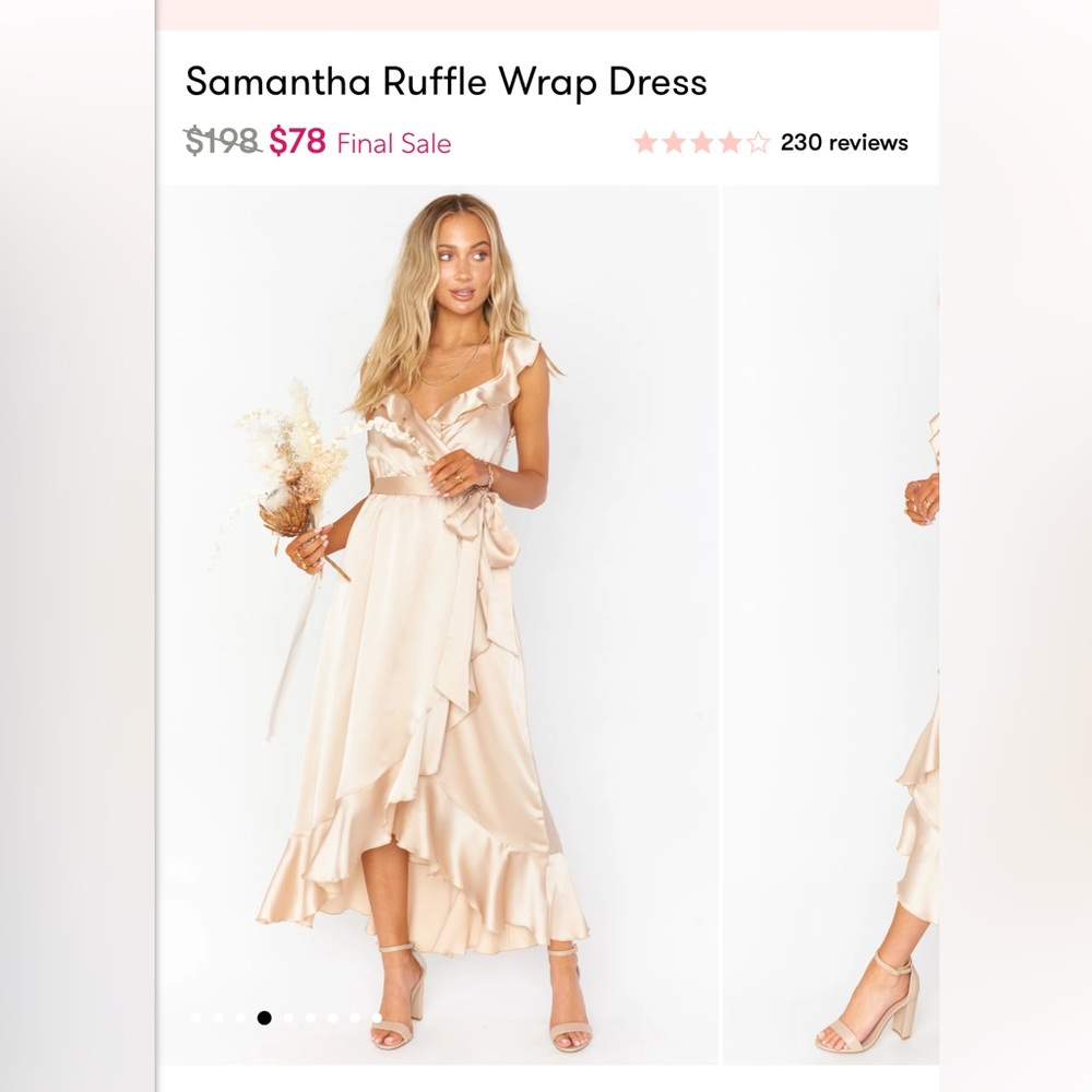Show Me Your Mumu Samantha Ruffle Wrap Dresss